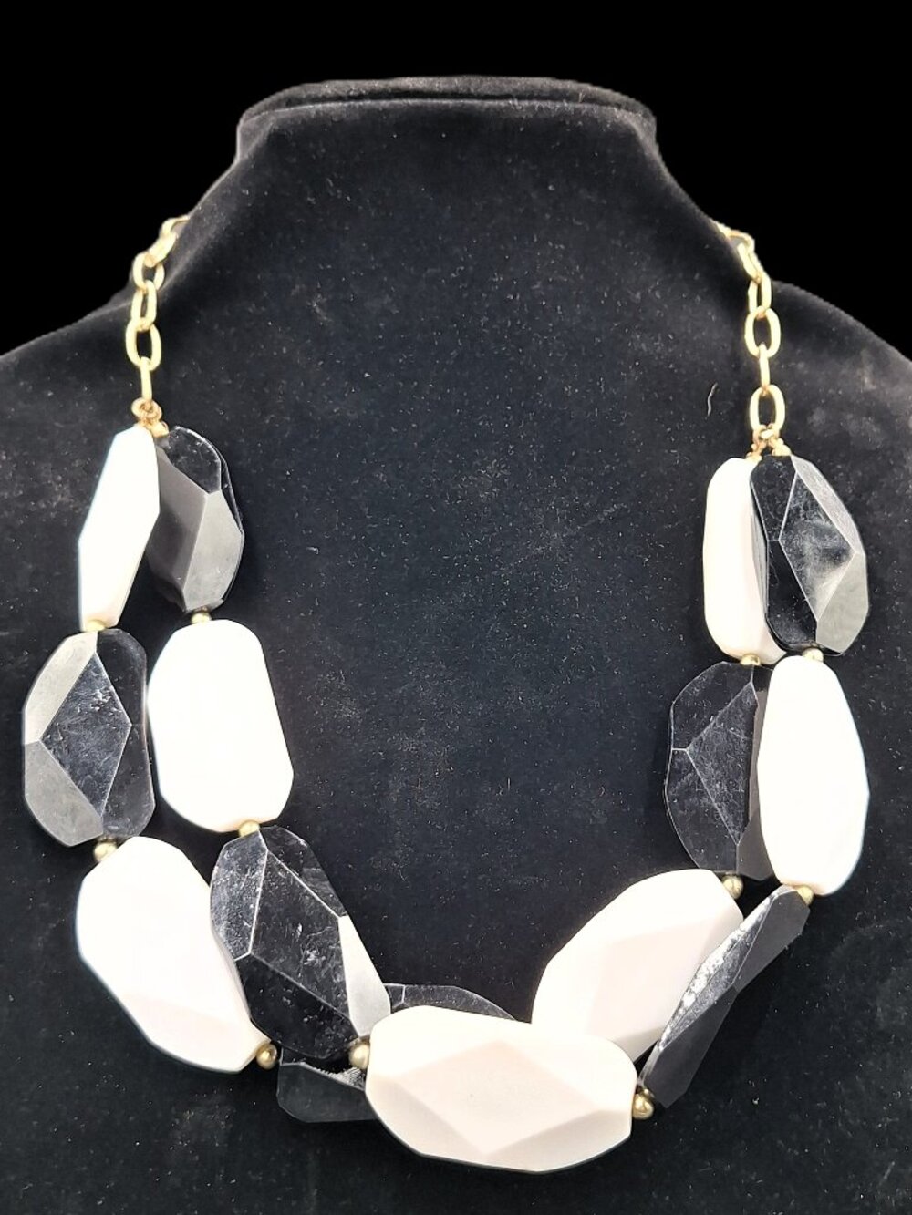 Double Strand Chunky Statement necklace